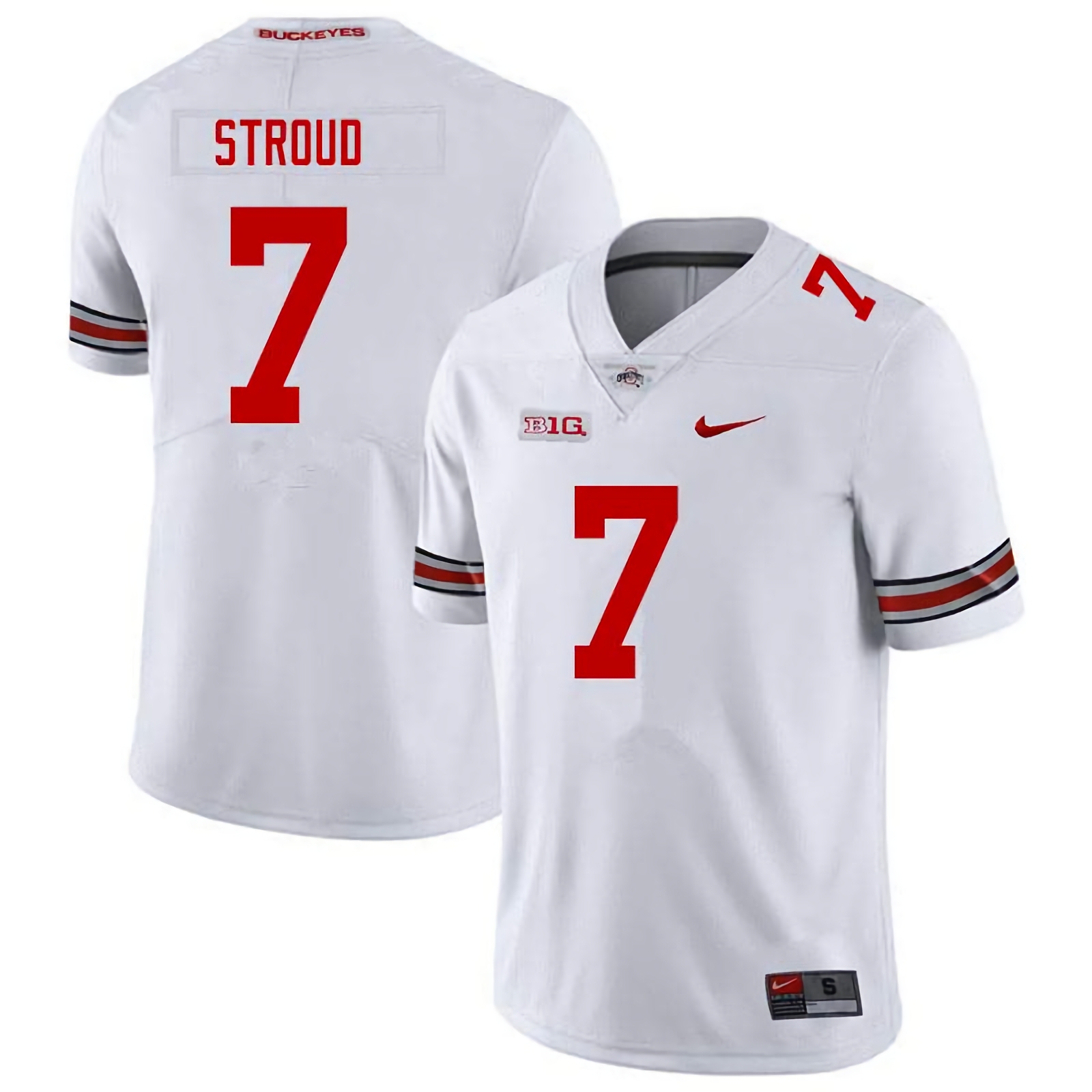 C.J. Stroud Ohio State Buckeyes Men's NCAA #7 Nike White College Stitched Football Jersey CVX7356RC